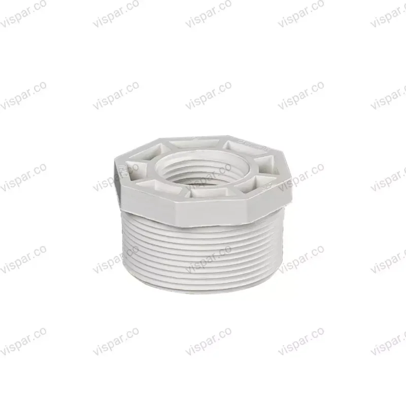 تبدیل دنده ای رزوه ای U-PVC سایز  1/2 2*3 اینچ (7*8) ویسپار