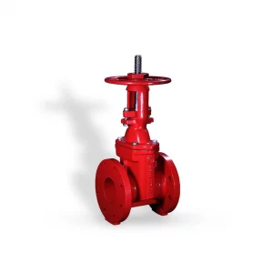 شیر کشویی OS&Y با فلکه 10 اینچ صنایع ریخته گری اردستان