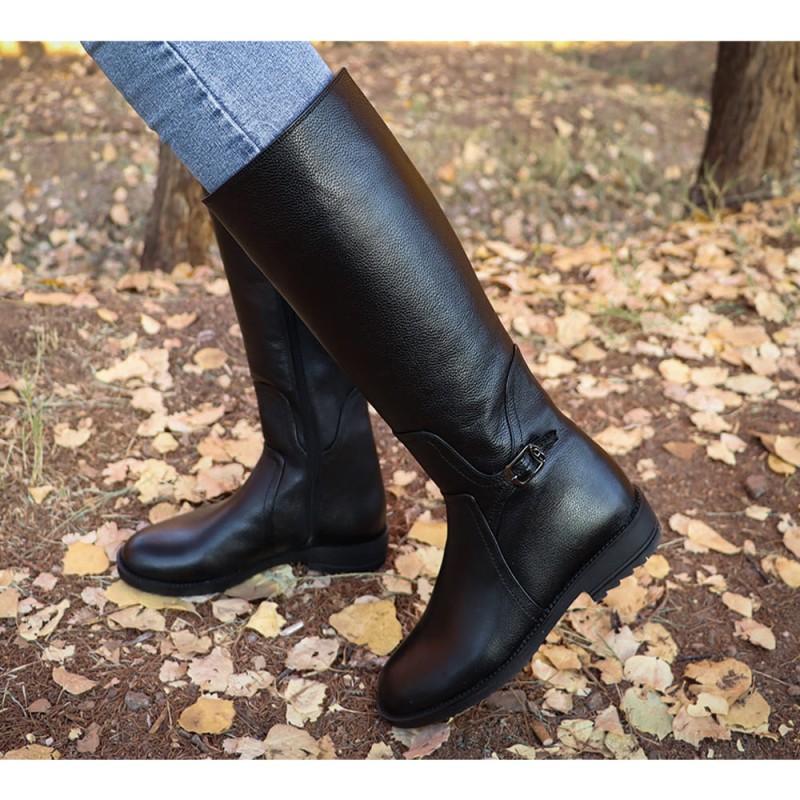 بوت زنانه چرمی  کد WBTS4005