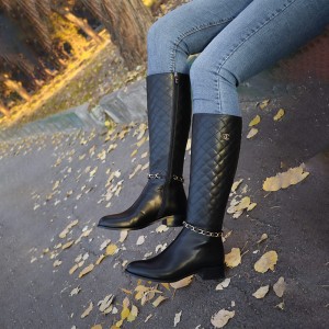 بوت زنانه چرمی  کد WBTi6915