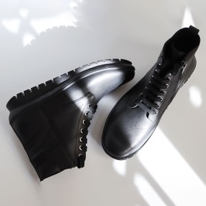 نیم بوت زنانه چرمی  کد WBTi765