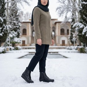 نیم بوت زنانه چرمی  کد WBTi765