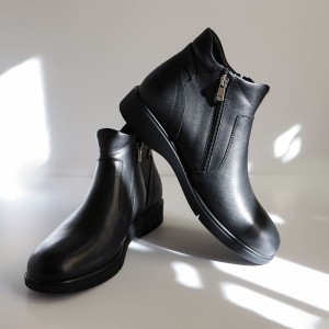 نیم بوت زنانه چرمی  کد WBTi784