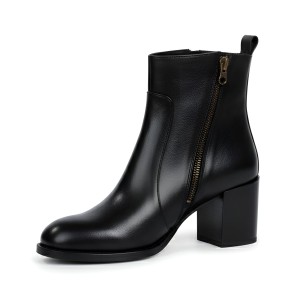 نیم بوت زنانه چرمی  کد WBTi6936