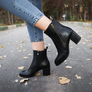 نیم بوت زنانه چرمی  کد WBTi6936