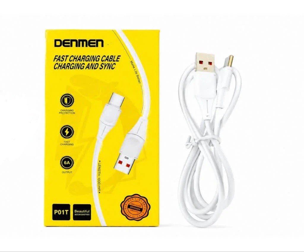 کابل تبدیل USB به Type-C دنمن مدل P01T