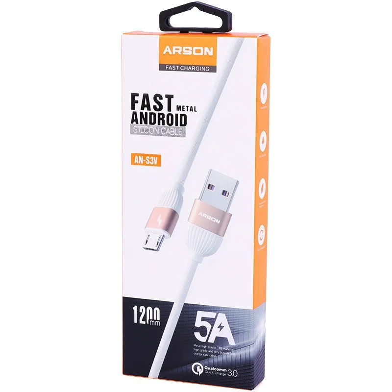 کابل شارژ USB به microUsb آرسون مدل AN-S3V
