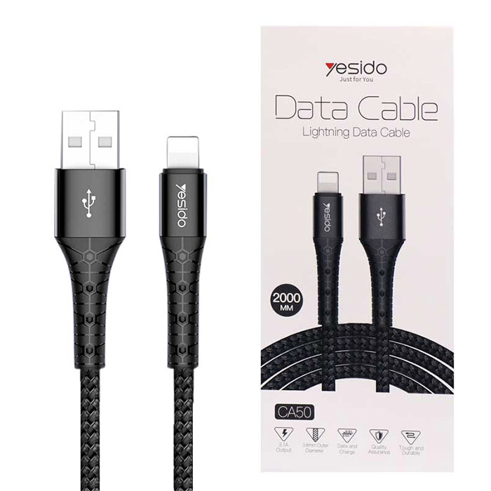 کابل تبدیل USB به LIGHTNING یسیدو مدل  CA50