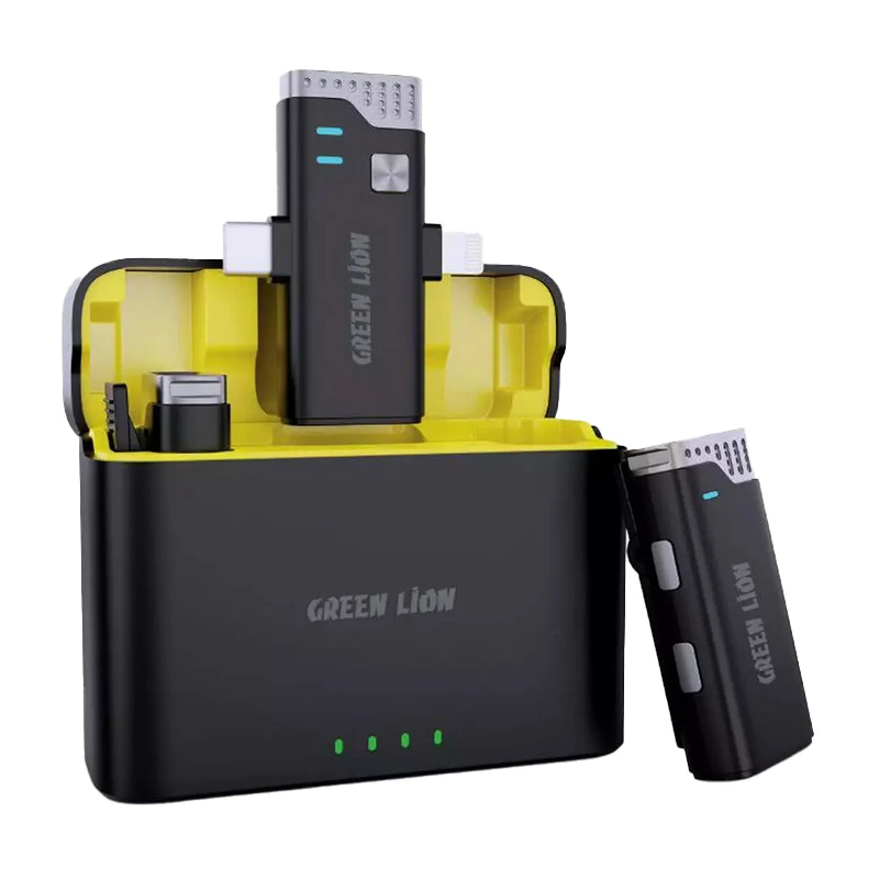 میکروفون یقه ای بی سیم گرین لاین مدل 3in1 360