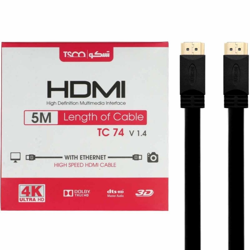 کابل HDMI تسکو مدل TC 74 به طول 5 متر