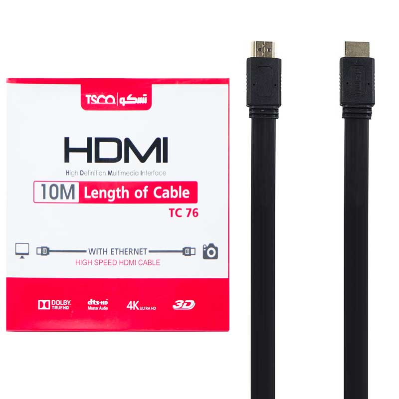 کابل HDMI تسکو مدل TC 76 به طول 10 متر