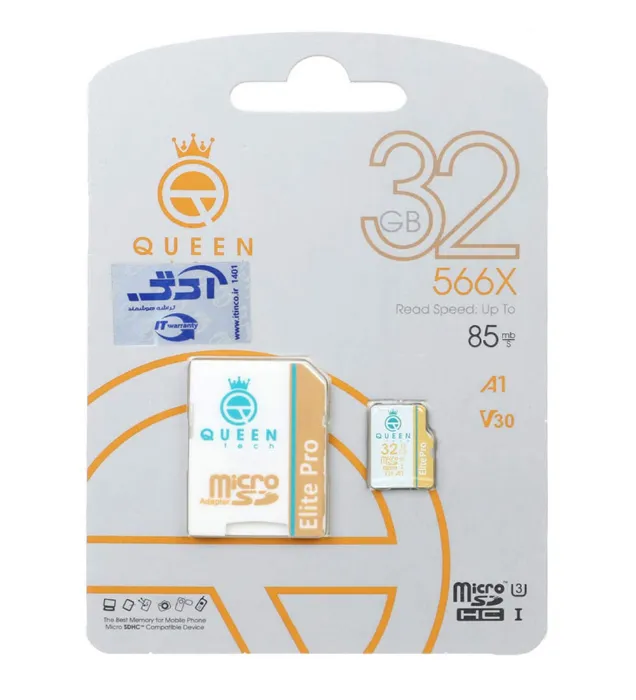 کارت حافظه microSDHC کوئین تک مدل 566X ظرفیت 32 گیگابایت