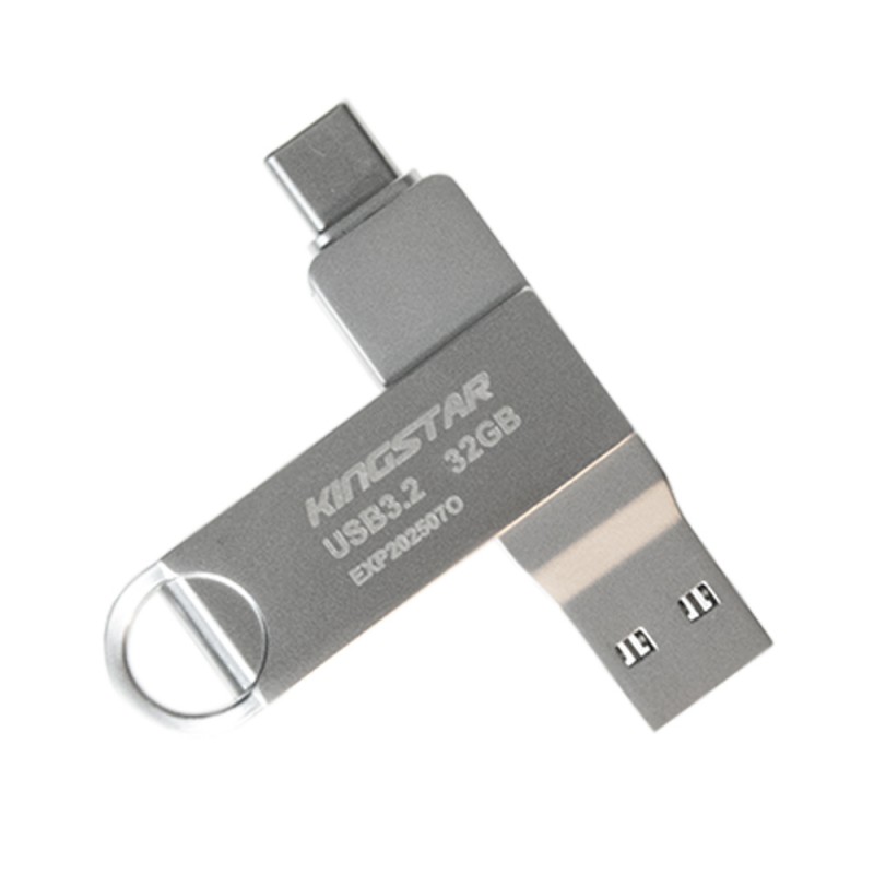 فلش مموری USB 3.2 و Type-C کینگ استار مدل C60 ظرفیت 32 گیگابایت