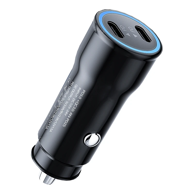 شارژر فندکی 18 وات آرسون مدل AN-PD25 + کابل Type-C To Type-C