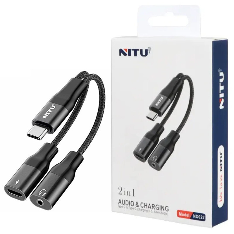 کابل تبدیل Type-C به Type-C/AUX نیتو مدل NX022