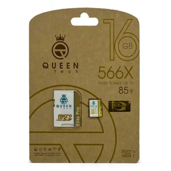 کارت حافظه microSDHC کوئین تک مدل 566X ظرفیت 16 گیگابایت
