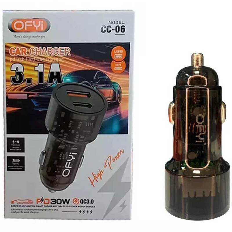 شارژر فندکی  OFYI مدل CC-06