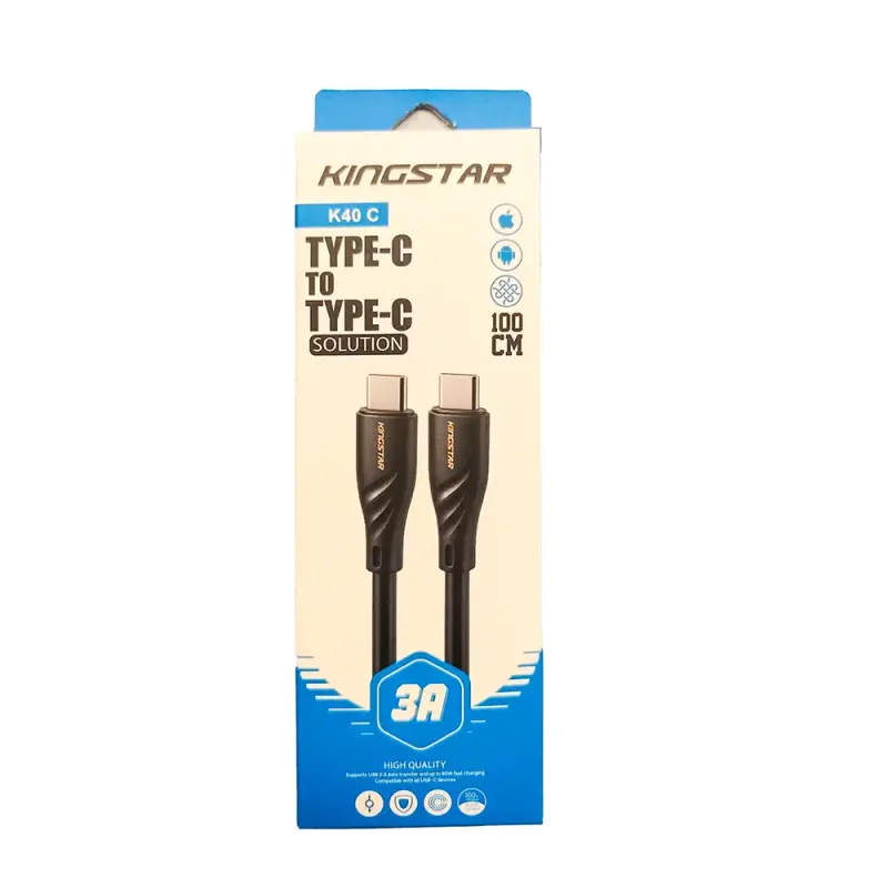 کابل تبدیل تایپ سی به تایپ سی کینگ استار مدل K40C