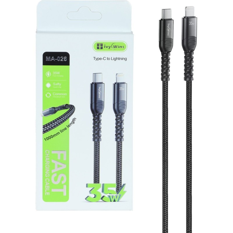 کابل شارژ  ivy Wins Lightning To Type-Cمدل MA-026