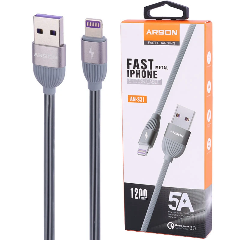 کابل شارژ USB به  lightning آرسون مدل AN-S3I