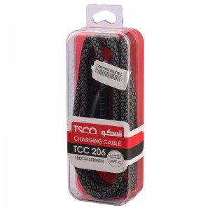 کابل شارژ تایپ سی تسکو مدل TCC206