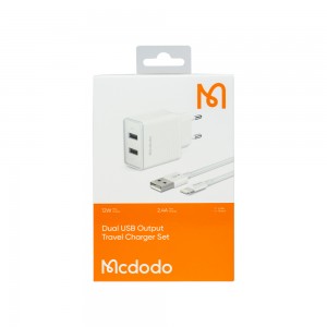 شارژر دیواری 12W دو پورت مک دودو مدل CH-3970