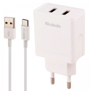 شارژر دیواری 12W دو پورت مک دودو مدل CH-3972