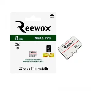 کارت حافظه microSDHC ریوکس کلاس 10 استاندارد U1 مدل Meta Pro ظرفیت 8 گیگابایت
