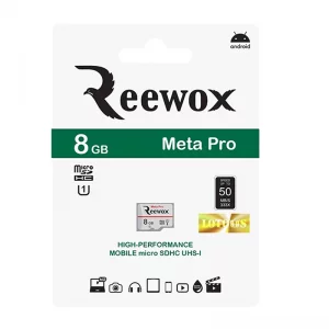 کارت حافظه‌ microSDHC ریوکس کلاس 10 استاندارد U1 مدل Meta Pro ظرفیت 8 گیگابایت