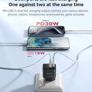 آداپتور شارژر 2Port 3A PD