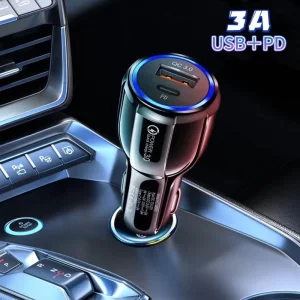 شارژر فندکی 48 وات دو پورت مدل Fast TE-P32