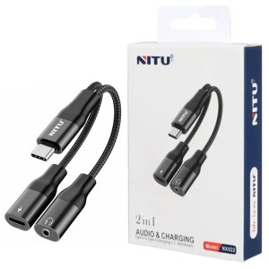 کابل تبدیل Type-C به Type-C/AUX نیتو مدل NX022