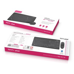 کیبورد و ماوس بی سیم تسکو مدل TKM 7011 WN