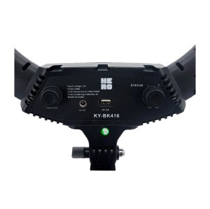رینگ لایت 75 وات هیرو مدل  KY BK 416