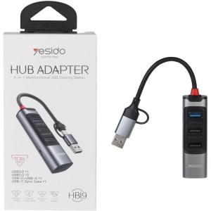 هاب USB/TYPE-C  چهار  پورت یسیدو
