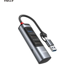 هاب USB/TYPE-C  چهار  پورت یسیدو مدلHB19