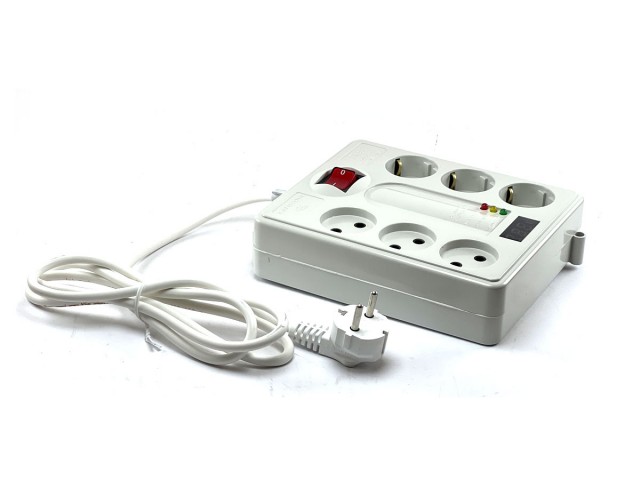 محافظ برق پارت الکتریک 6 خانه کلید دار دیجیتال مدل 2060