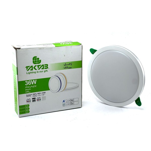 چراغ پنلی 36 وات توکار سایزشو تکتاب مدل زحل (Frameless Panel Light )