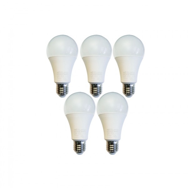 لامپ حبابی تکتاب 15 وات 12 ماه گارانتی ( 5 عددی )