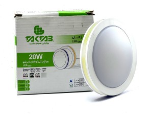 چراغ پنلی 20 وات توکار سایزشو تکتاب مدل زحل (Frameless Panel Light )