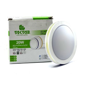 چراغ پنلی 20 وات توکار سایزشو تکتاب مدل زحل (Frameless Panel Light )
