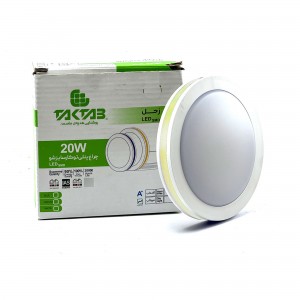 چراغ پنلی 20 وات توکار سایزشو تکتاب مدل زحل (Frameless Panel Light )