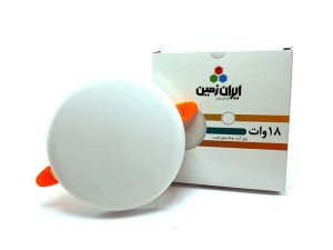 چراغ پنلی گرد توکار فول لایت 18 وات ایران زمین (CIRCLE PANEL FULLIGHT )