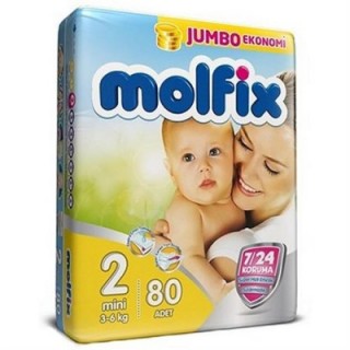 مولفیکس ترک سایز 2 /  بسته 78 تایی molfix