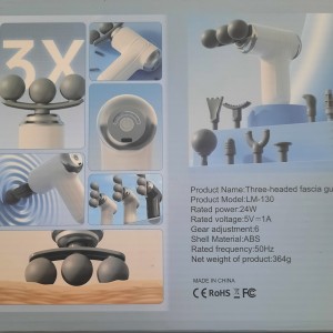 ماساژور تفنگی مدل LM130  گیربکس هوشمند ۶سرعته ۹ کاره اورجینال