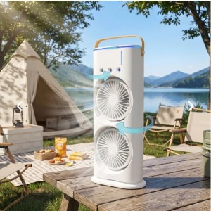 پنکه مه پاش دوقلو  سفید  Double -ended  Spray Fan