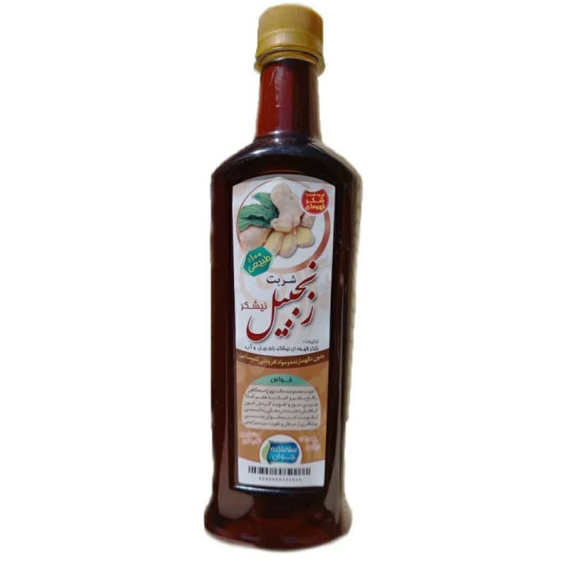 شربت زنجبیل نیشکر سلامتکده جوان ۷۰۰ گرمی پک ۱۲ عددی