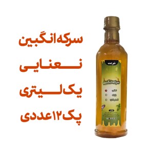 سرکه انگبین نعنایی (عسلی) یک لیتری اعلا پک 12 عددی