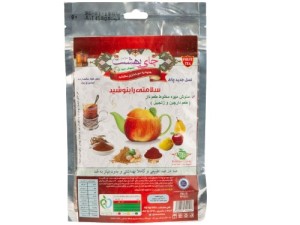 چای بهشت دمنوش میوه ای با طعم زنجفیل و دارچین بسته بندی پاکت 200 گرمی