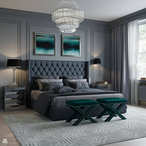 تخت خواب دونفره مدل رهام سايز 200x180 سانتی متر